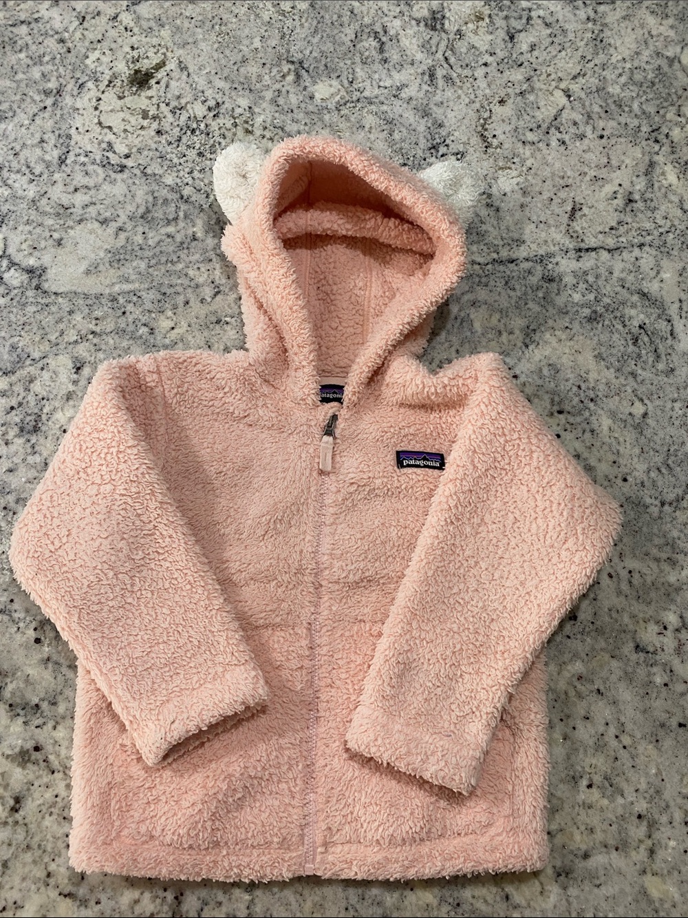 Patagonia Pink Sherpa Hooded Zip Jacket